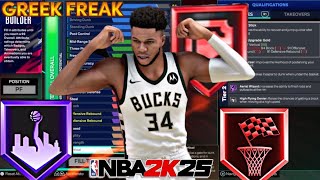 NBA 2K25 Best Build Giannis Antetokounmpo Build  Bully build [upl. by Halie]