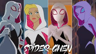 Evolution of SpiderGwen GhostSpider in cartoons 60fps [upl. by Eimaj81]