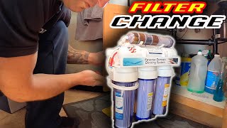 HOW TO REPLACE FILTERS REVERSE OSMOSIS RO SYSTEM [upl. by Hanikahs]