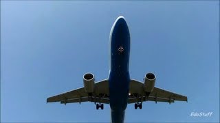 Split airport  Croatia Airlines Airbus A320  landing HD [upl. by Sirronal]