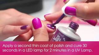 IBD Just Gel Instructional How To Apply Just Gel Polish [upl. by Hauger]