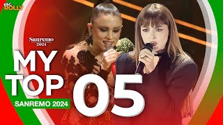 🇮🇹 Sanremo 2024  My Top 5 Italy Eurovision 2024 [upl. by Esyahc]