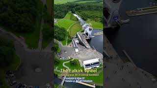 The Falkirk Wheel The worlds one and only rotating boat lift shorts [upl. by Jt704]