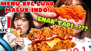 ENAK GA MENU BARU KFC DOUBLE DOWN  SUPER CRISPY BURGER WITHOUT PATTY [upl. by Ailadgim]