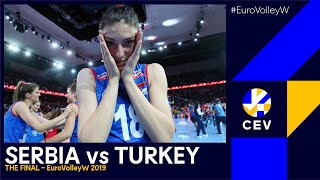 Serbia vs Turkey I EuroVolleyW 2019  Gold Medal Final I FULL MATCH [upl. by Craggie363]