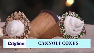 How to make cannoli cones with Sicilian filling [upl. by Keare130]