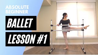 Absolute Beginner Ballet Class 1  Online Ballet Lesson [upl. by Sielen35]