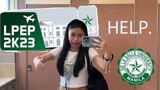 College vlog  DLSU LPEP 2023 and other stuff  FREYARIES 1 [upl. by Kemp]