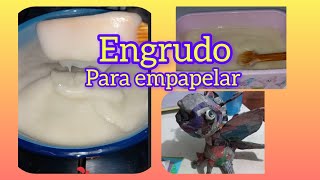 Engrudo para empapelar alebrijespiñatasobjetos etc [upl. by Eat]