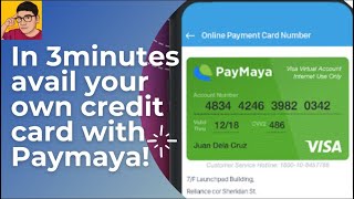 Avail a Paymaya Virtual Credit Card and use to shop online Easy Guide [upl. by Witcher]