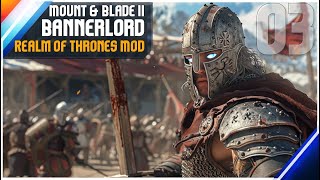 Die erste Großschlacht ◼️ Mount and Blade 2 Bannerlord Realm of Thrones Mod Deutsch 03 [upl. by Haldane]