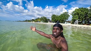 EXPLORING the 7 MILE BEACH in NEGRIL JAMAICA [upl. by Etrem]