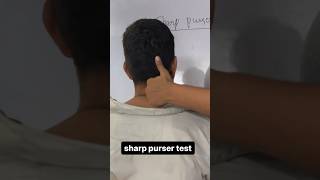 SHARP PURSER TEST  is used to check for headache or dizziness song exercise physiotherapy [upl. by Publus]