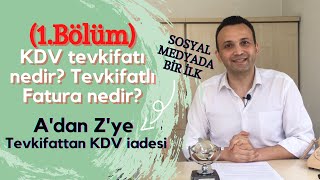 1bölüm Tevkifat nedir KDV tevkifatı nedir Tevkifat zorunluluğu KDV DAHİL 2000TL ‘dir [upl. by Eitak]