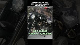 NAPOLEON 450 ENGINE SPECS ABS TCS TANK CAPACITY  DUDE YMARTV [upl. by Ahsikat]