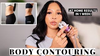 HONEST REVIEW AT HOME BODY CONTOURING MACHINE  BEFORE AND AFTER [upl. by Sherborne575]