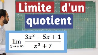 Limites de fonctions  Quotient de polynômes [upl. by Rowley]