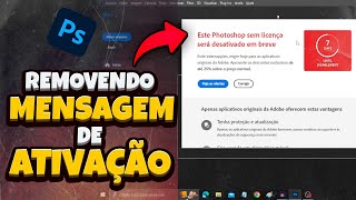 Como remover a mensagem de ativação do Photoshop 2024 [upl. by Eram]