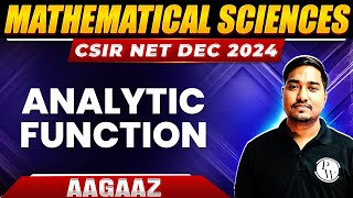 Analytic Function  Complex Analysis for CSIR NET Dec 2024  CSIR NET Mathematical Sciences  PW [upl. by Jewett]