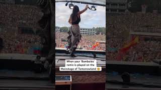 Bamboléo remix on Tomorrowland mainstage 🤯 Wait for the drop 🔥 tomorrowland bamboleo shorts [upl. by Hales684]