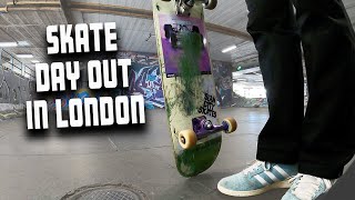 Skateboarding Iconic London Skateparks  Over 40 Beginner at Southbank [upl. by Senhauser]