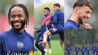 ARSENAL FIRST TEAM GETTING READY FOR TOMORROW’S CRUCIAL MATCH AGAINST LIVERPOOL 🤯 🔥 SAKA STERLING [upl. by Toffey]