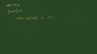 How to convert pH to H3O [upl. by Nivlem]