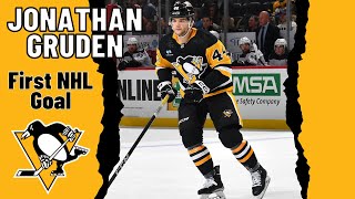 Jonathan Gruden 44 Pittsburgh Penguins first NHL goal Mar 2 2024 [upl. by Chavez]