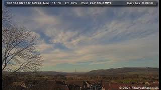 14 November 2024  Lochgelly WeatherCam Timelapse [upl. by Dahlia497]