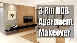 3Rm HDB Apartment Makeover  Bukit Batok  Project Makeover Series  Singapore [upl. by Goldfinch]