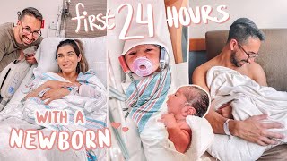 the FIRST 24 HOURS with a NEWBORN at the hospital [upl. by Aretak270]