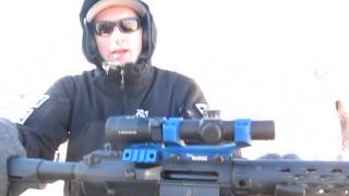 Colt CRL Competition Rifle in 308 shooting at SHOT Show 2013 [upl. by Ansilme298]