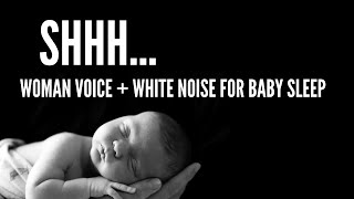 Shhh Sound amp White Noise 🌛 to Put a Baby to Sleep the whole night 💤 Hushing Baby [upl. by Gnouhp307]