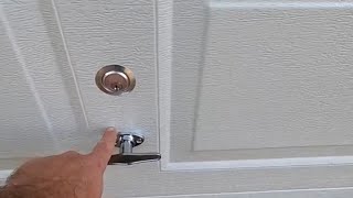 Installing a Garage Door lock on my shed [upl. by Norman203]