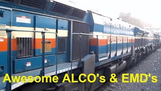 Best of Indian Railways Diesel Locomotives Compilation ALCO amp EMD [upl. by Enobe566]