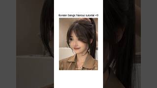 Korean bangs haircut tutorial 💇🏻‍♀️ aethetics aesthetic viralvideo trendingshorts haircut [upl. by Sonni610]