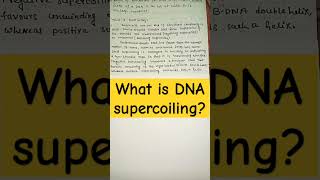 DNA supercoiling molecularbiology biology zoology shortsfeed shorts ytshorts [upl. by Gnim]