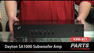 Dayton Audio SA1000 Subwoofer Amplifier Rack Mountable [upl. by Treat]