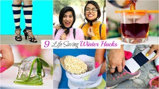 9 LIFE Saving WINTER HACKS You MUST TRY  BeautyHacks Fun Anaysa [upl. by Kristie]