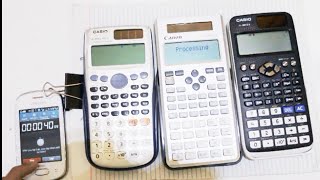 Casio fx991EX Classwiz vs Canon F789SGA vs Casio fx991ES [upl. by Lilhak]