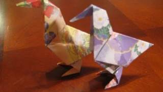 Fold a Simple Origami Bird [upl. by Tegan4]