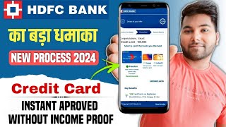 HDFC Credit Card Online Apply  Instant Aproved  New Process 2024 [upl. by Aimahc554]