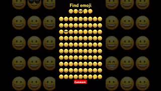 find Emoji Emoji Fun Challenge EmojiChallenge findtheoddemoji shorts ytshort gaming gamingquiz [upl. by Tenej]