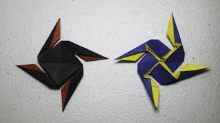 Easy Origami Guide How to Fold a Simple DIY Paper Ninja Star [upl. by Litch]