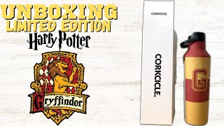 UNBOXING CORKCICLE HARRY POTTER SPORT CANTEEN GRYFFINDOR LIMITED EDITION TUMBLER [upl. by Acimahs]