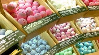 LUSH Haul Handmade Bubble Body And Beauty Products From Carmel CA [upl. by Aeikan]