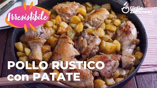 POLLO RUSTICO con PATATE in PADELLA RISULTATO IRRESISTIBILE💥🥔🍗 [upl. by Ylliw]