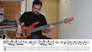 DM002  Gipsy Kings quotDjobi Djobaquot Bass cover  TAB [upl. by Kelda]