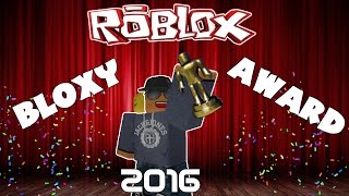 ROBLOX Bloxy Award 2016 Nominated [upl. by Greeson]