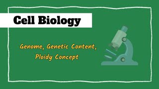 Cell the unit of life part8 Genome and Genetic content Ploidy concept [upl. by Ahsinam]